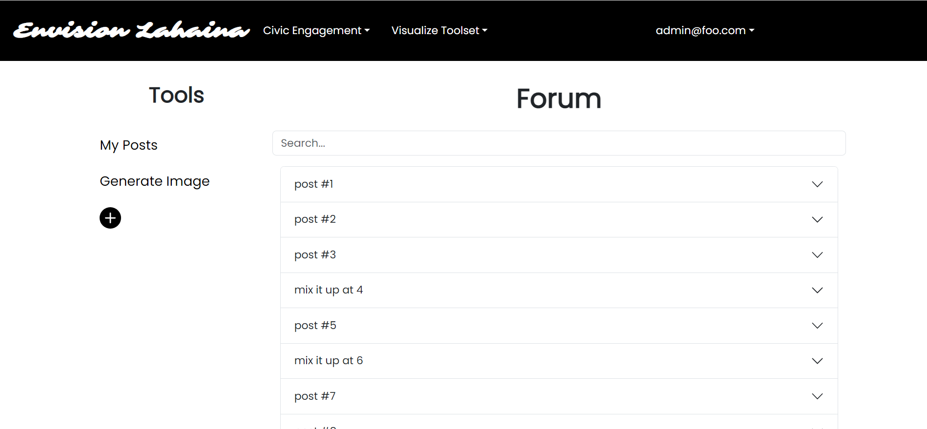 Forum Page